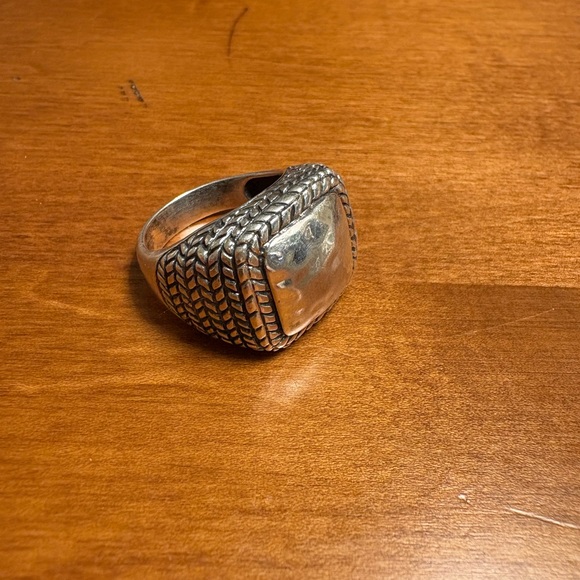 Silpada Sterling Silver 925 Domed Ring with braided design. Size 8.5. Southwest - Picture 4 of 10